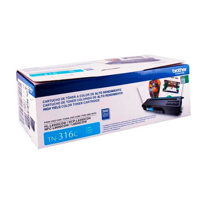 BROTHER - TONER BROTHER TN-316C CYAN HL-L8350CDW/MFC-L8850CDW P/N: TN316C