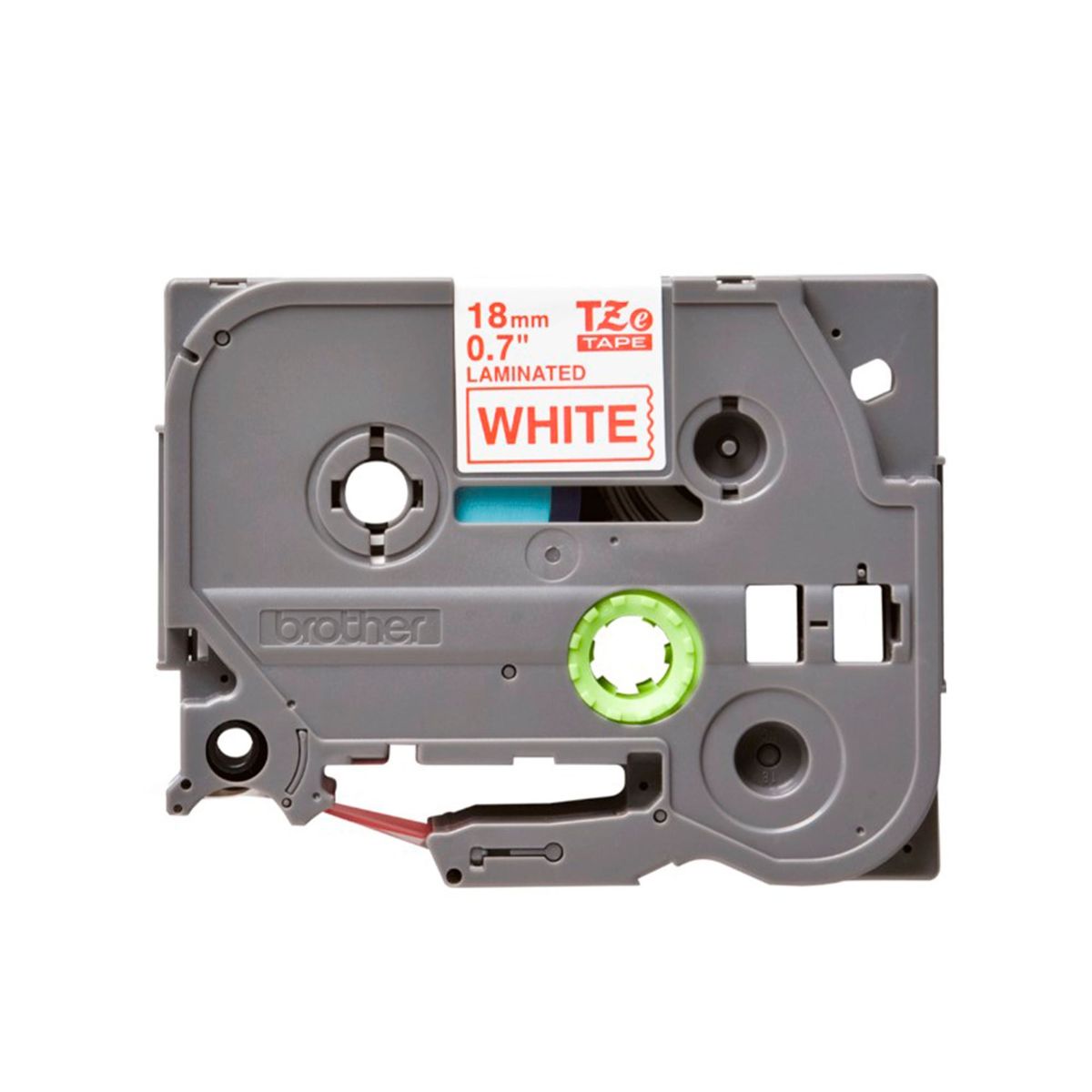 BROTHER - CINTA BROTHER TZE-242 ROJO SOBRE BLANCO P/N: TZE242