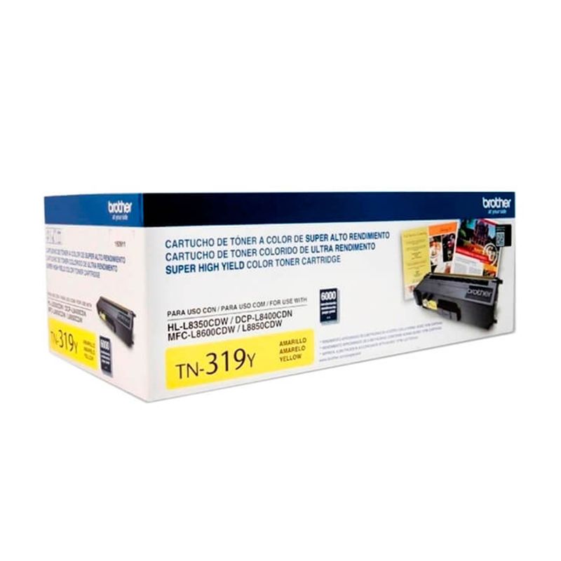BROTHER - TONER BROTHER TN-319Y AMARILLO HL-L8350CDW/MFC-L8850CDW P/N: TN319Y