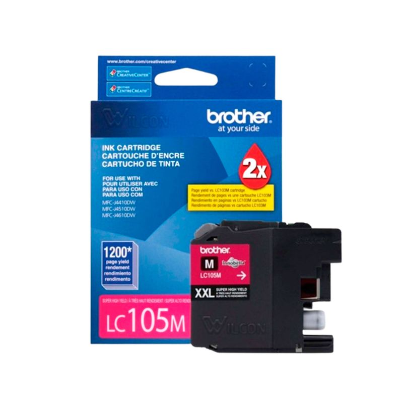 BROTHER - TINTA BROTHER LC-105M PARA MFC-J4510DW/MFCJ6720DW MAGENTA P/N: LC105M
