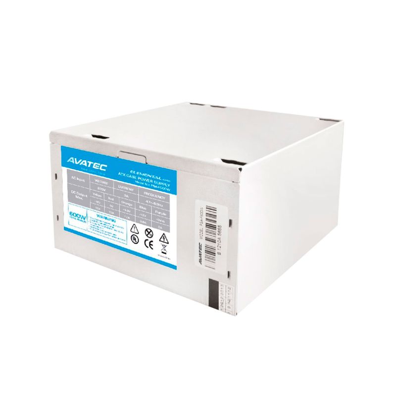 AVATEC - FUENTE DE PODER AVATEC 600W ELEMENTAL 24PIN/SATA P/N: PSA-F600W