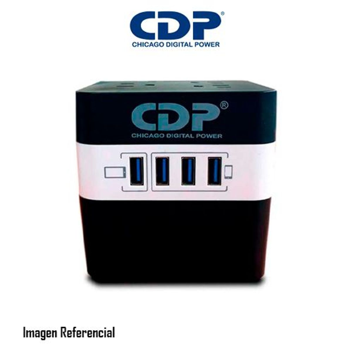 CDP - ESTABILIZADOR CDP RU-AVR604I 4 TOMAS 600VA/300W P/N: RU-AVR604I