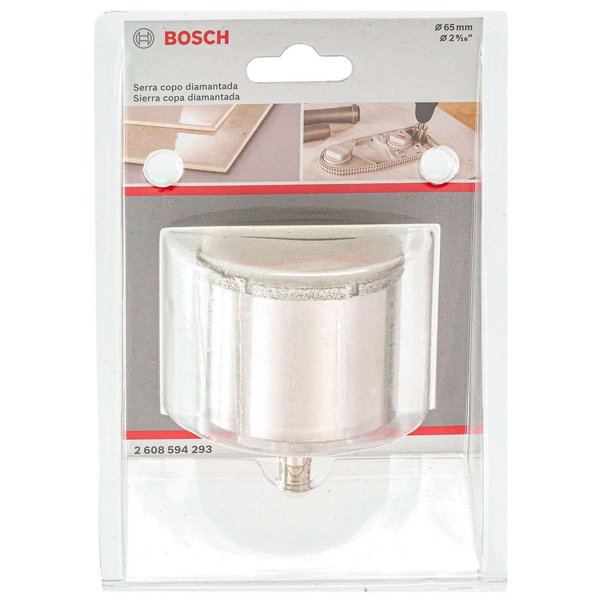 BOSCH - Sierra Copa DIamantada 65mm GREY