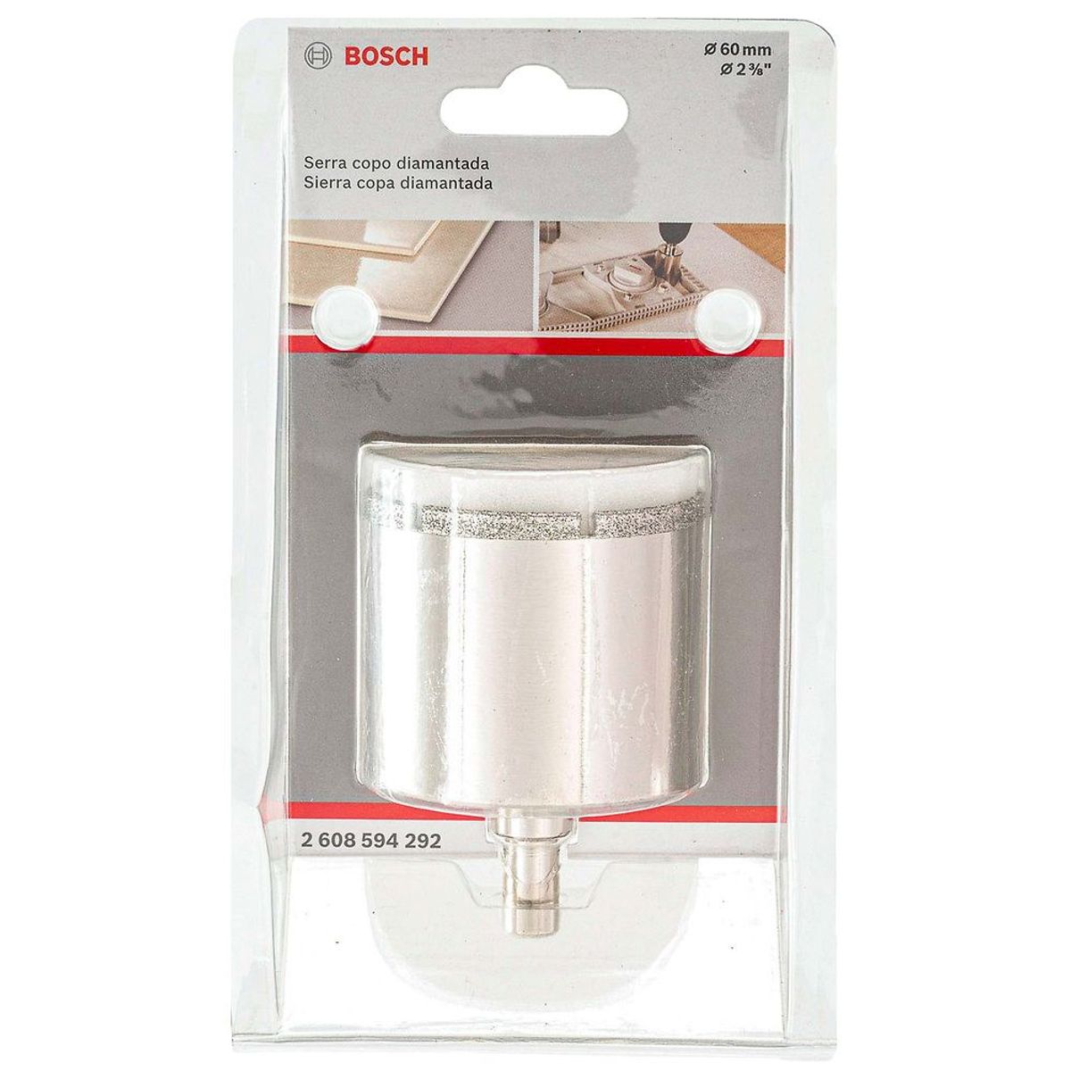 BOSCH - Sierra Copa DIamantada 60mm GREY