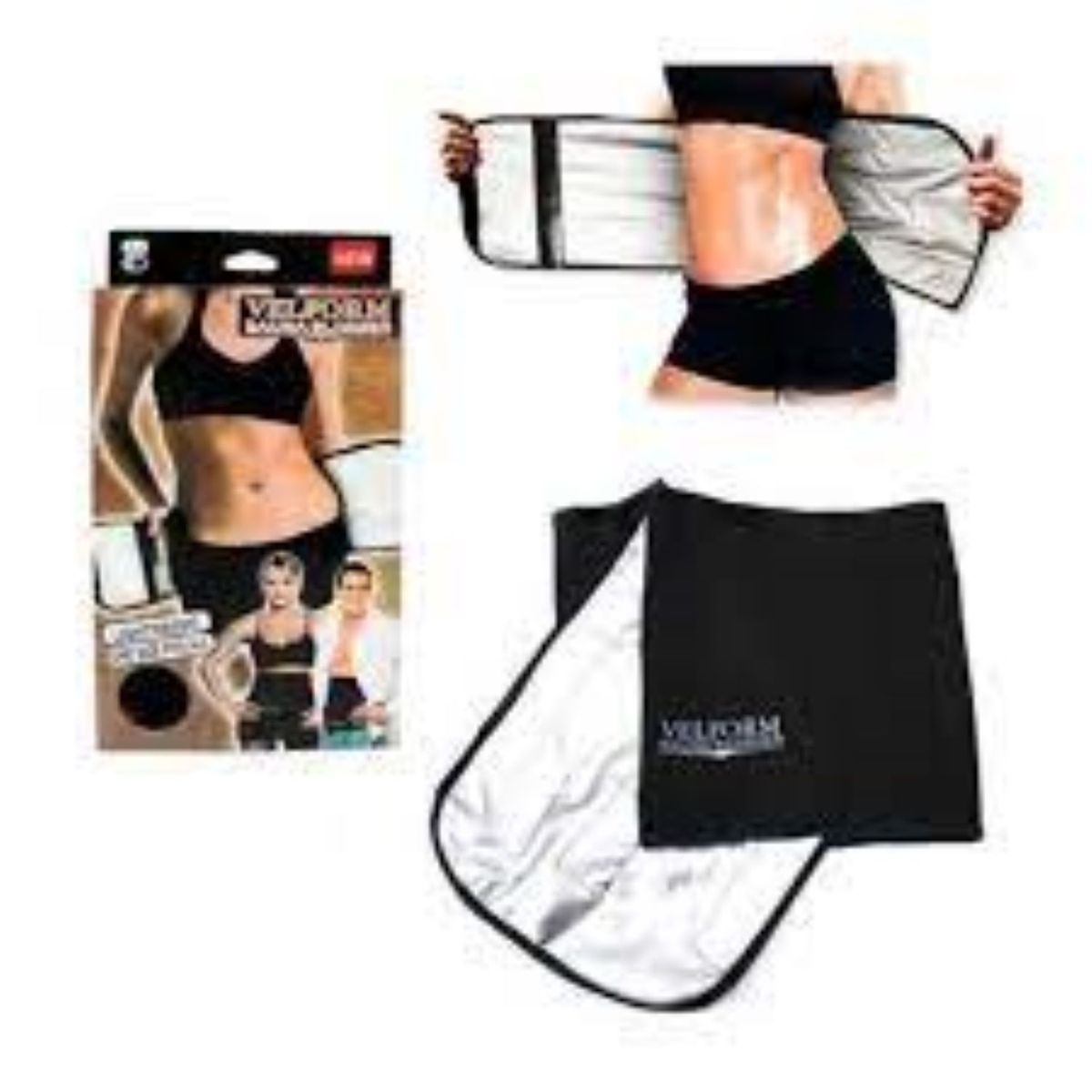 GENERICO - Faja Cinturon Sauna Unisex Negro