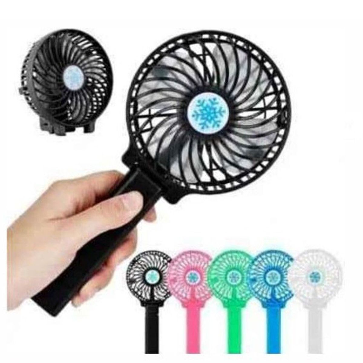GENERICO - MINI VENTILADOR PORTÁTIL RECARGABLE CON BATERIA 3VELOCIDADES