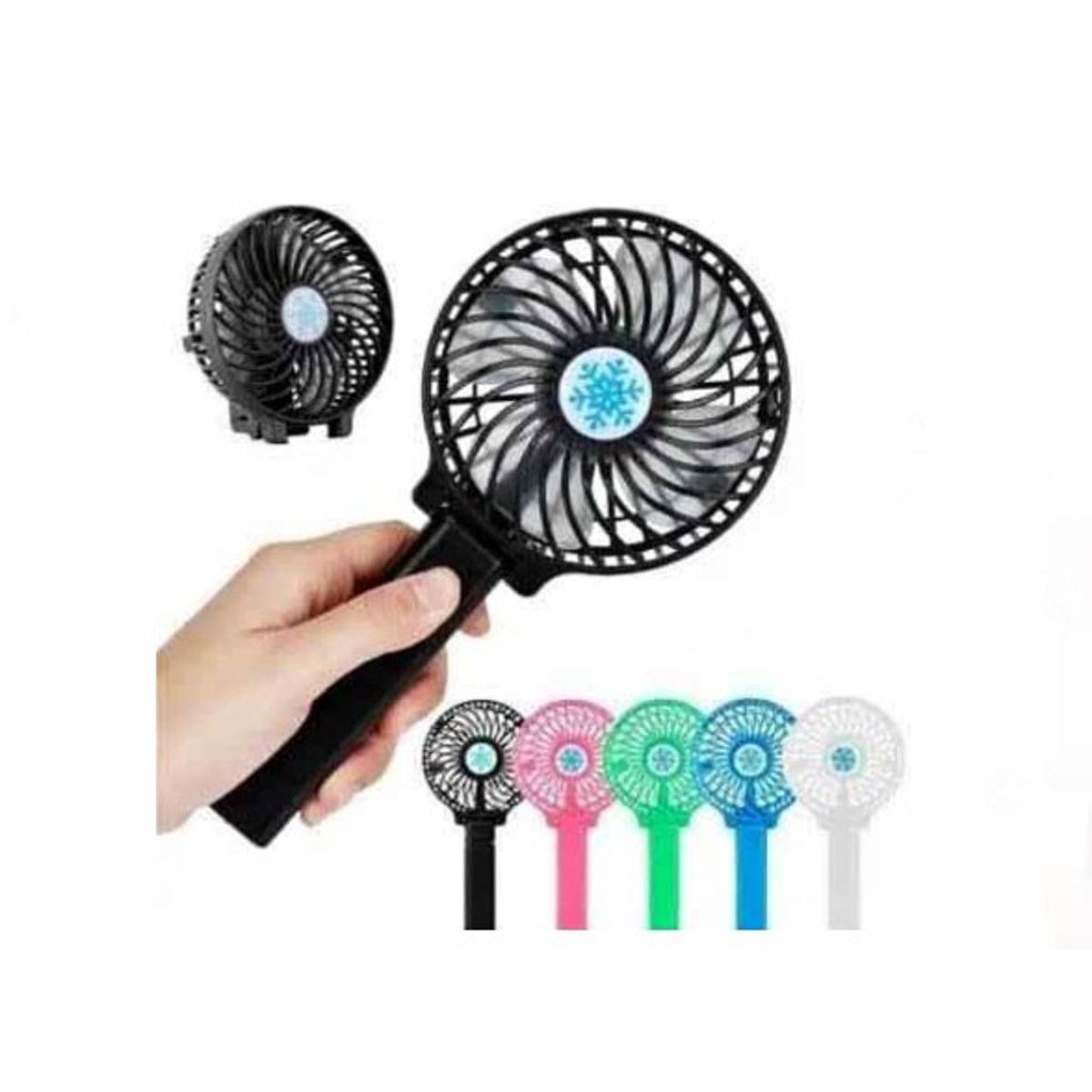 GENERICO - MINI VENTILADOR PORTÁTIL RECARGABLE CON BATERIA 3VELOCIDADES