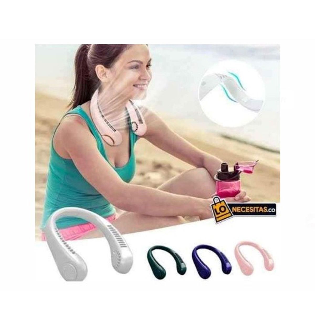 GENERICO - Ventilador De Cuello  Recargable Portatil A1 de Calidad