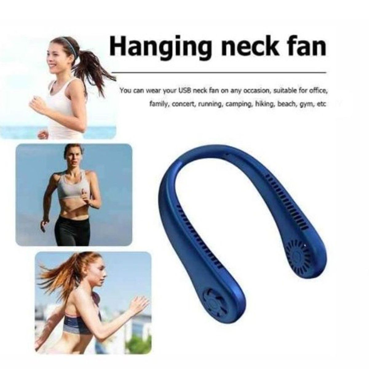 GENERICO - Ventilador De Cuello  Recargable Portatil A1 de Calidad