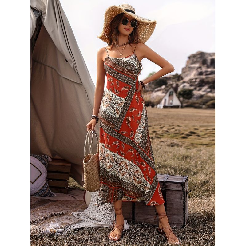 KAST PE - Vestido Largo de verano Palma con diseño exclusivo - Talla M