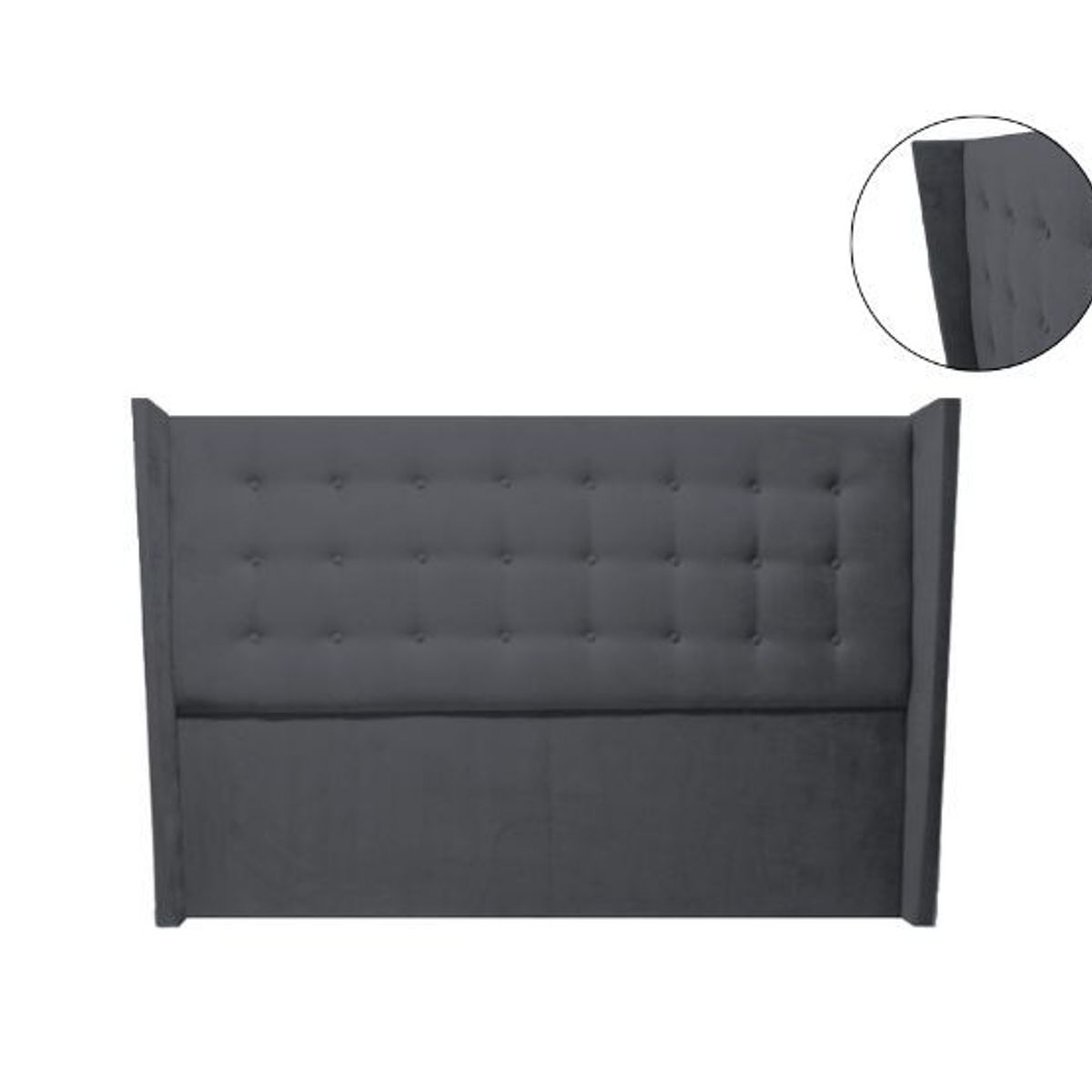 BARAKA HOME - Cabecera Oviedo King - Gris Oscuro