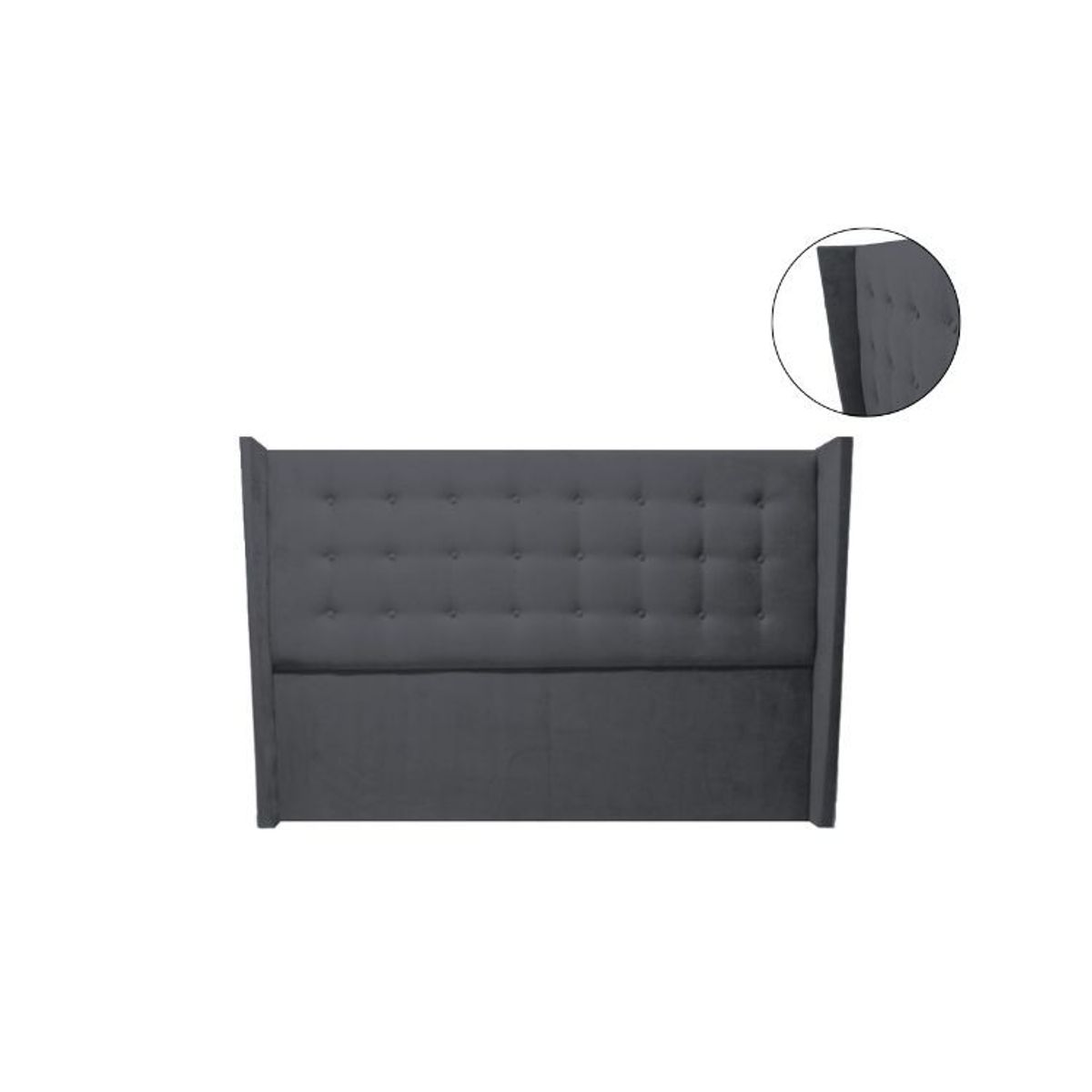 BARAKA HOME - Cabecera Oviedo King - Gris Oscuro