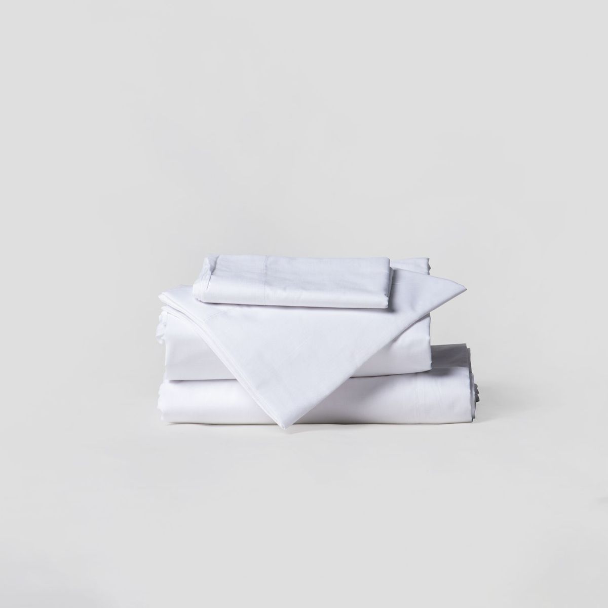 GENERICO - Set De Sábanas Lisa 100 Algodón180 Hilos Queen Blanco