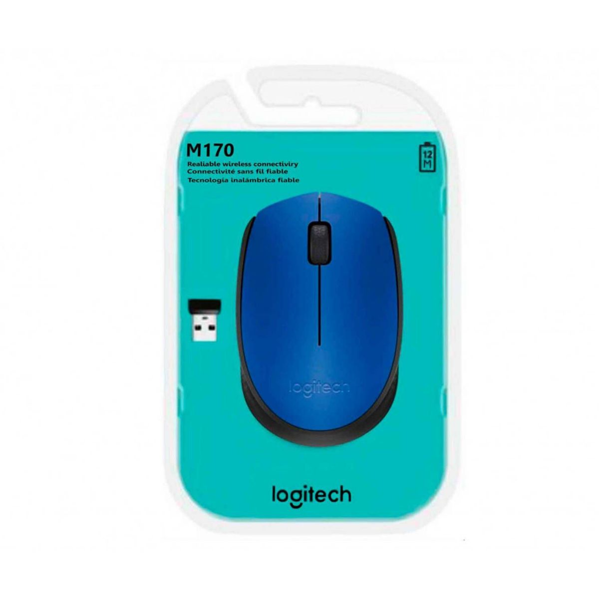 LOGITECH - MOUSE LOGITECH M170 WIRELESS BLUE