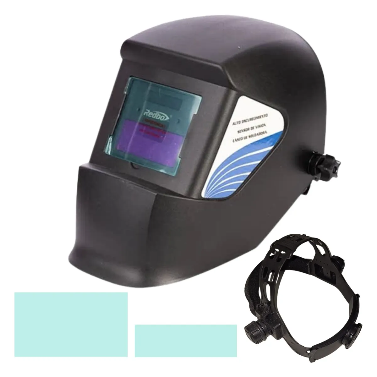 REDBO - Careta mascara de soldar Fotosencible Automatica Redbo