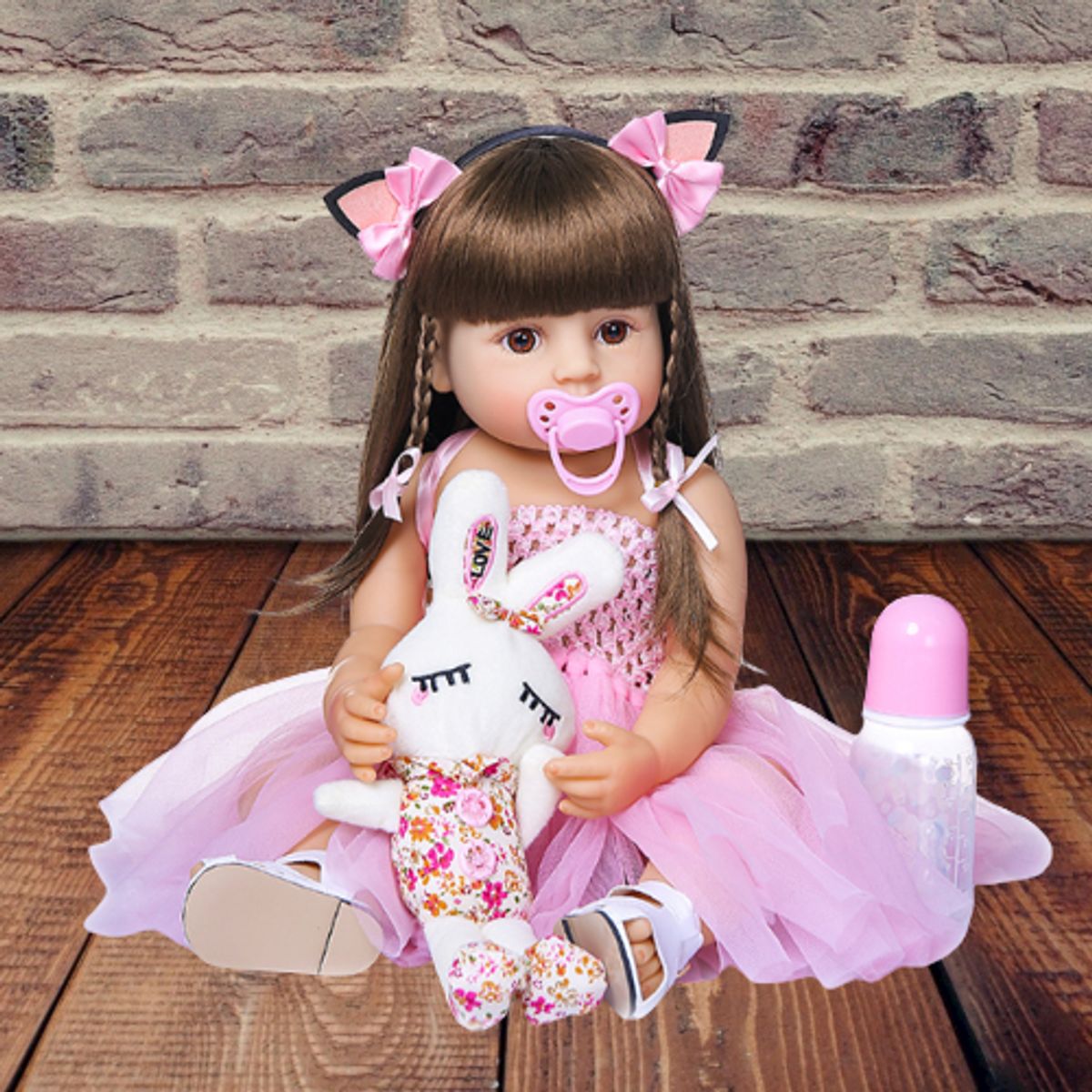 GENERICO - Muñeca reborn - muñecas de bebé de silicona completa - versión 1