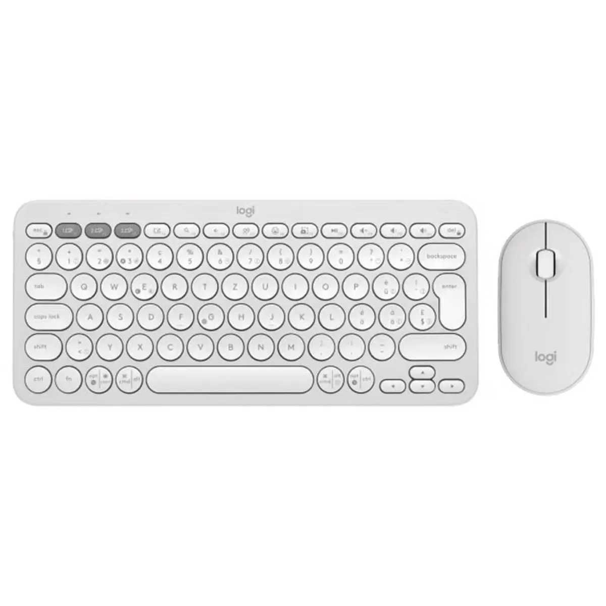 LOGITECH - Teclado Logitech K380 PEBBLE 2 COMBO Bluetooth CO Y Ratón W