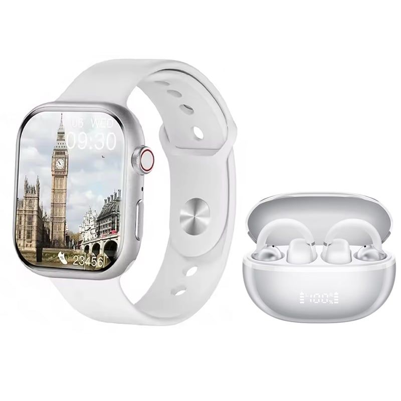 HAYLOU - Audífonos Haylou Airfree-Blanco Blutooth 54 y Toumi Watch S10 Pro W