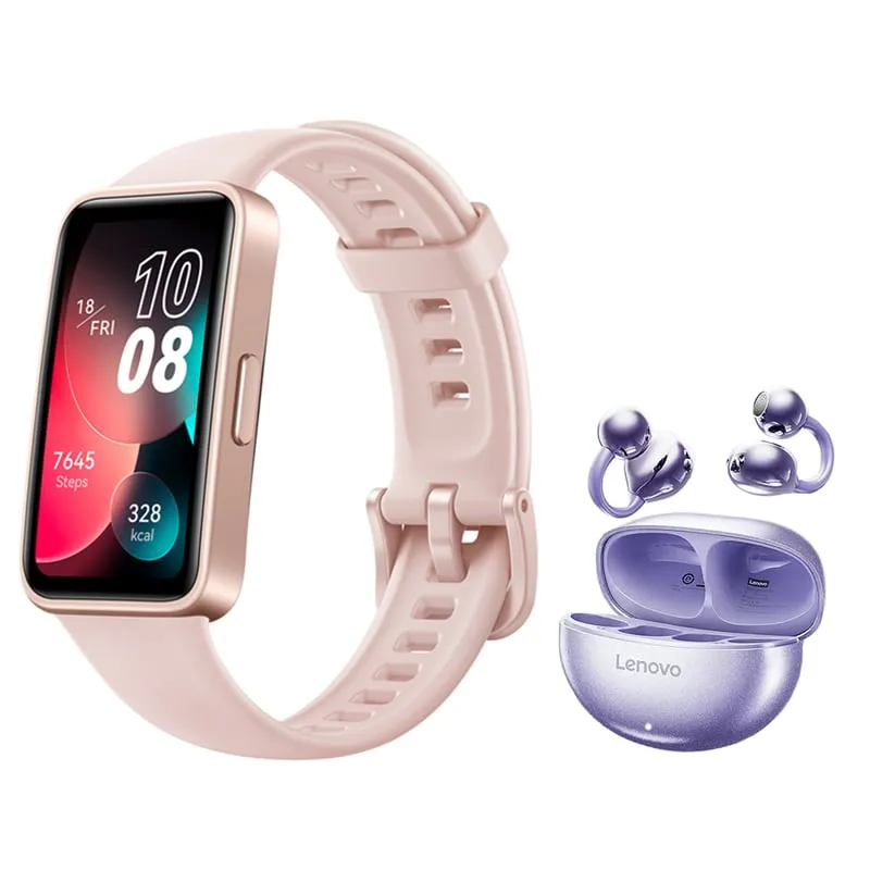 HUAWEI - Audífonos Lenovo TA140 M Bluetooth y Huawei Band 8 P Reloj inteligente