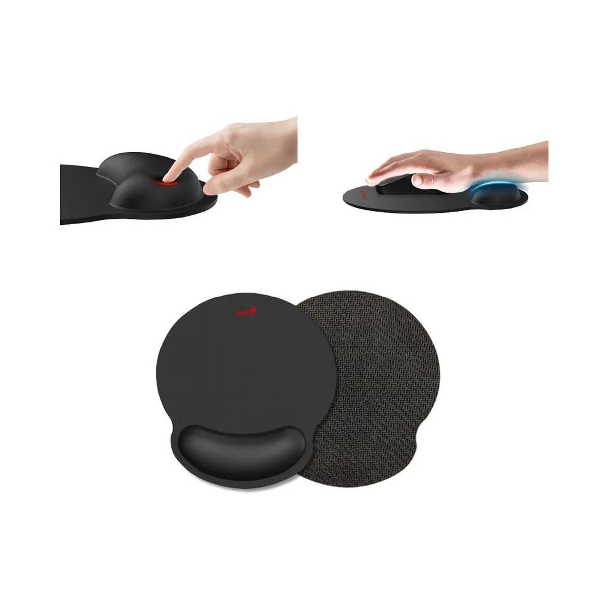 GENIUS - Pad Mouse Genius G-WMP 100 con descansador Black