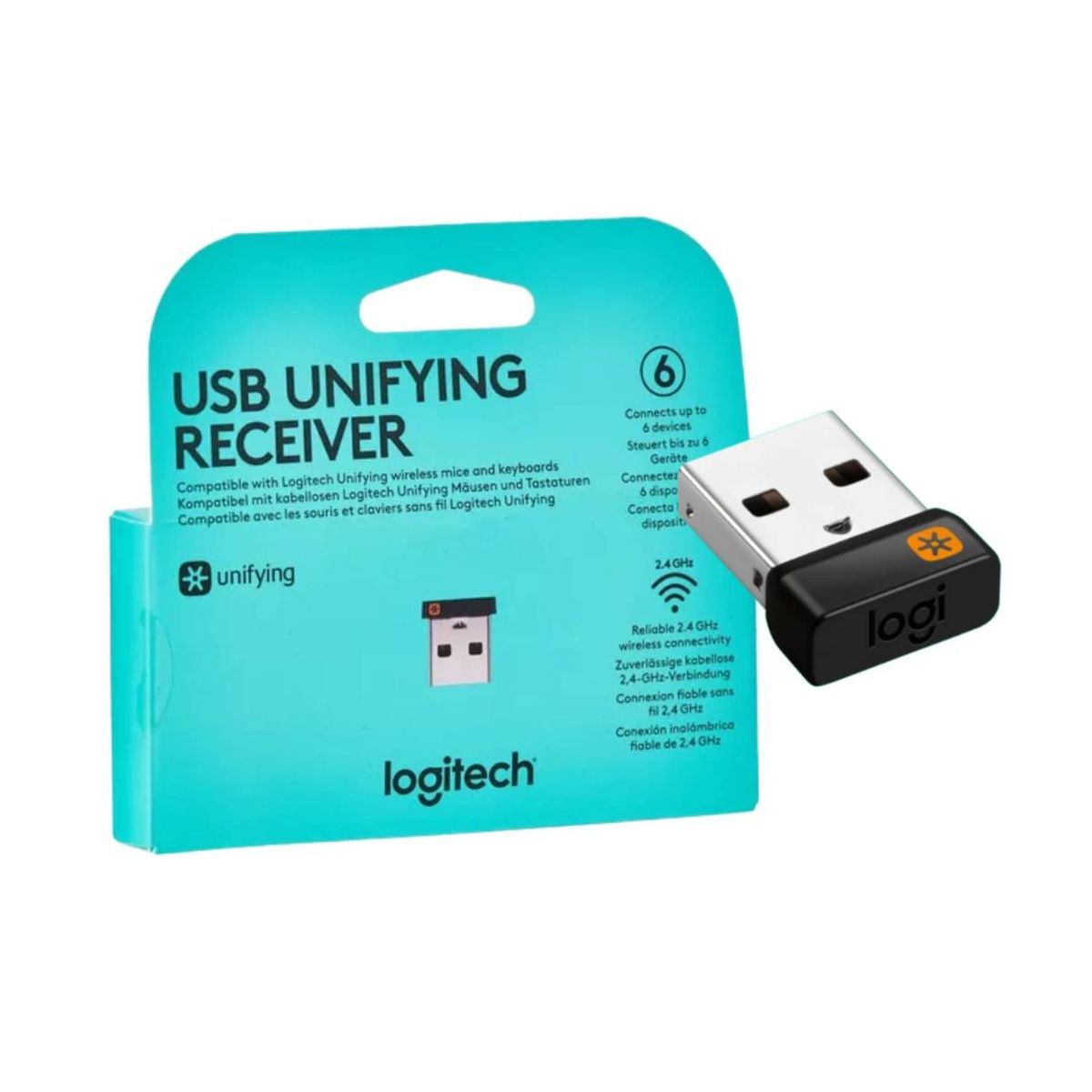 LOGITECH - RECEPTOR LOGITECH USB UNIFYING PARA MOUSE Y TECLADO