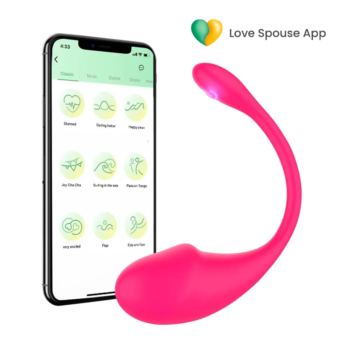 GENERICO - Consolador Vibrador con App para Punto G de 9 Velocidades