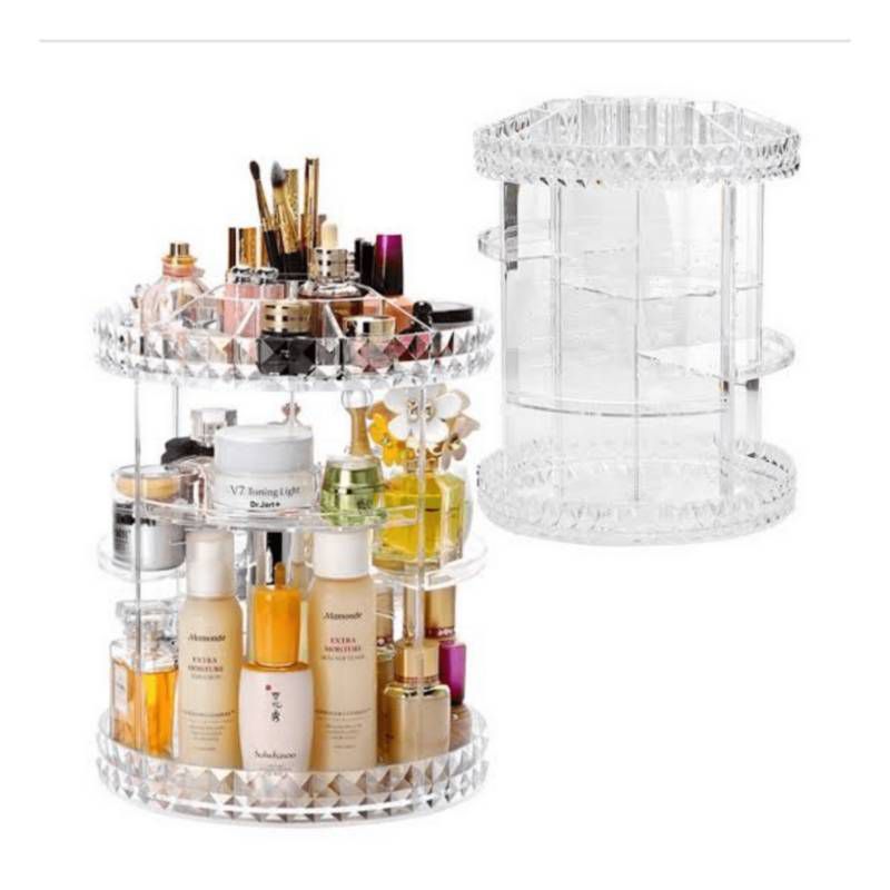 GENERICO - Organizador de Cosméticos Acrílico Giratorio 360°