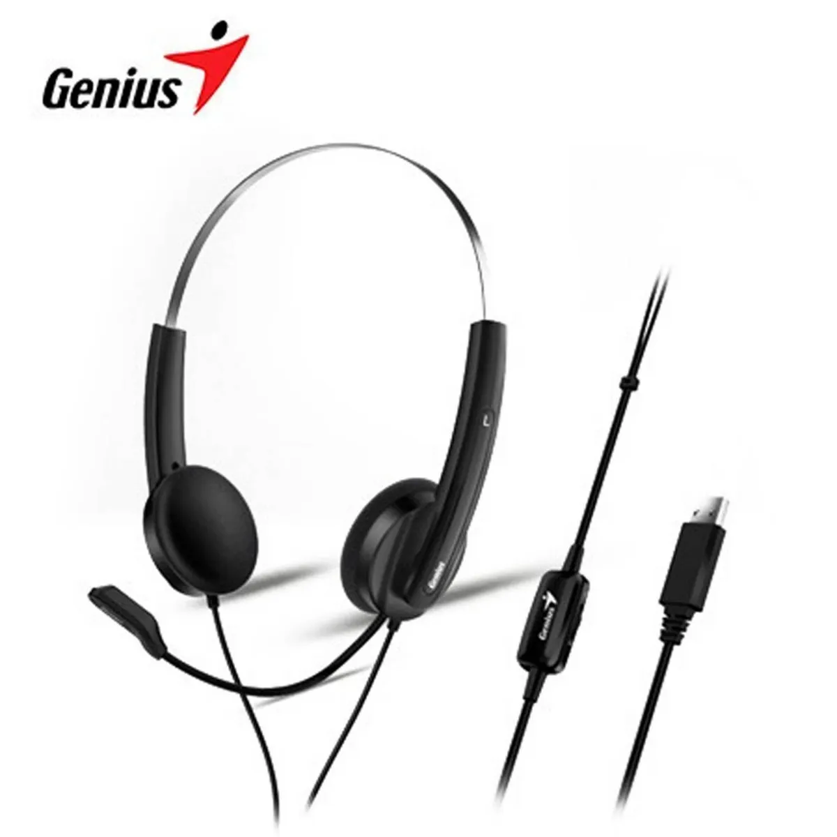 GENIUS - AUDIFONO CMICROF GENIUS HS-220U USB BLACK
