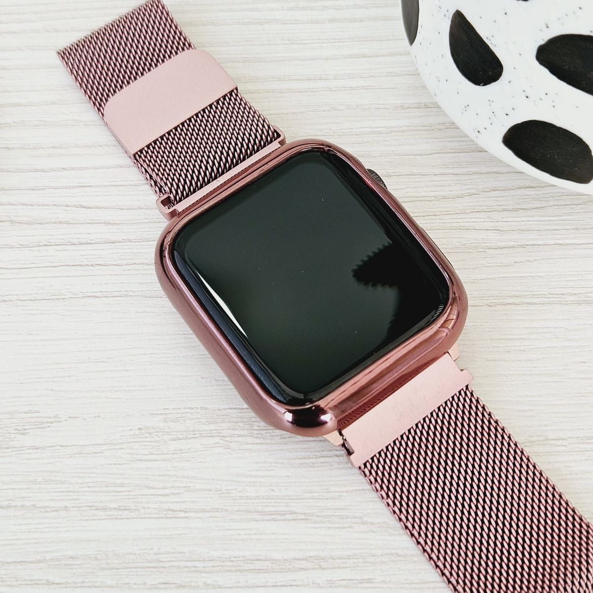 GENERICO - Case Cromado para APPLE WATCH 38mm - 40mm - Rosa