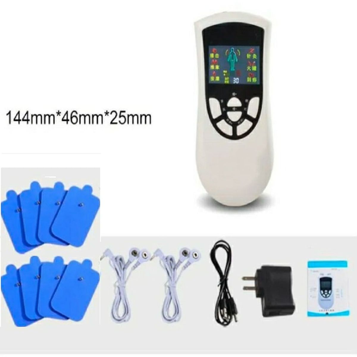 VICTORIA - Masajeador Eléctrico con parches Tens Electrodos con 8 parches