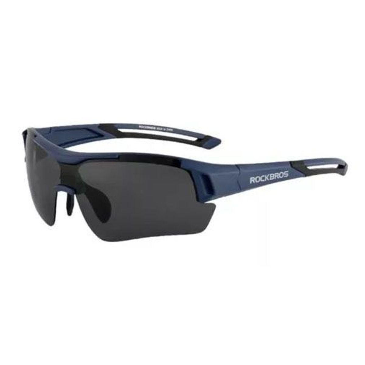 ROCKBROS - Lentes para ciclismo negros con azul Rockbros