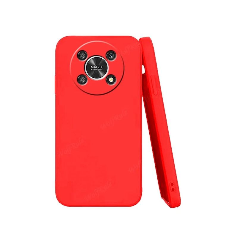 GENERICO - Funda para Honor 70 Soft Feeling Antishock Rojo Resistente Antigolpe