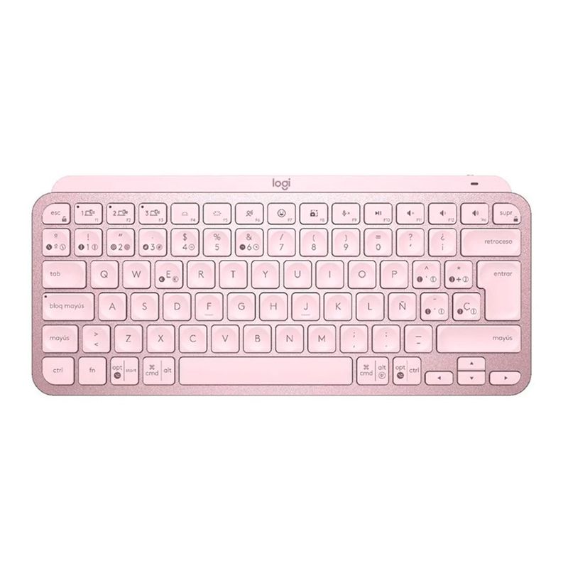 LOGITECH - TECLADO INALAMBRICO LOGITECH MX KEYS MINI ROSA P/N: 920-010478