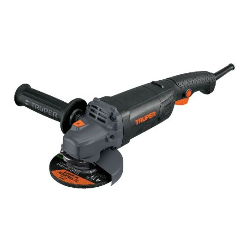 TRUPER - Esmeriladora angular 4-1/2", industrial, 1250 W, 220 V