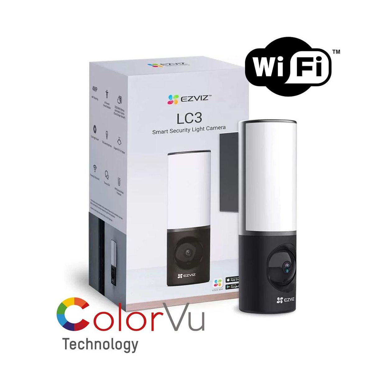 EZVIZ - CS-LC3 CAM IP EXT 4MP WIFI 24GHZ CON ILUMINADOR
