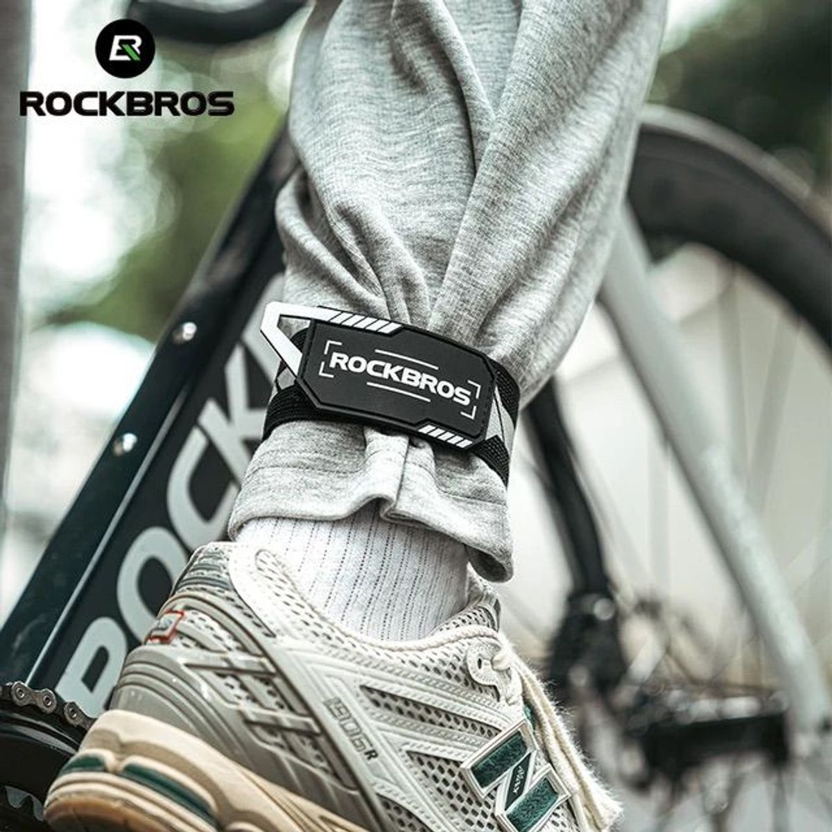ROCKBROS - Correa protectora de pantalon para ciclismo Rockbros
