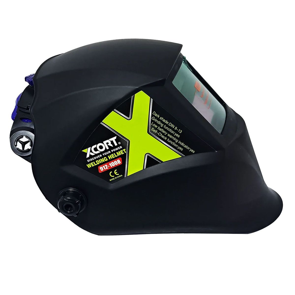 XCORT - Máscara de Soldar Careta Fotosensible Regulable 912-1008 Din 9-13