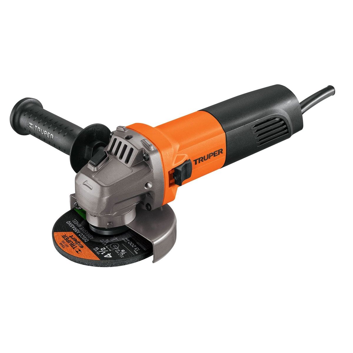 TRUPER - Esmeriladora angular 4-1/2", profesional, 220 V, 800 W