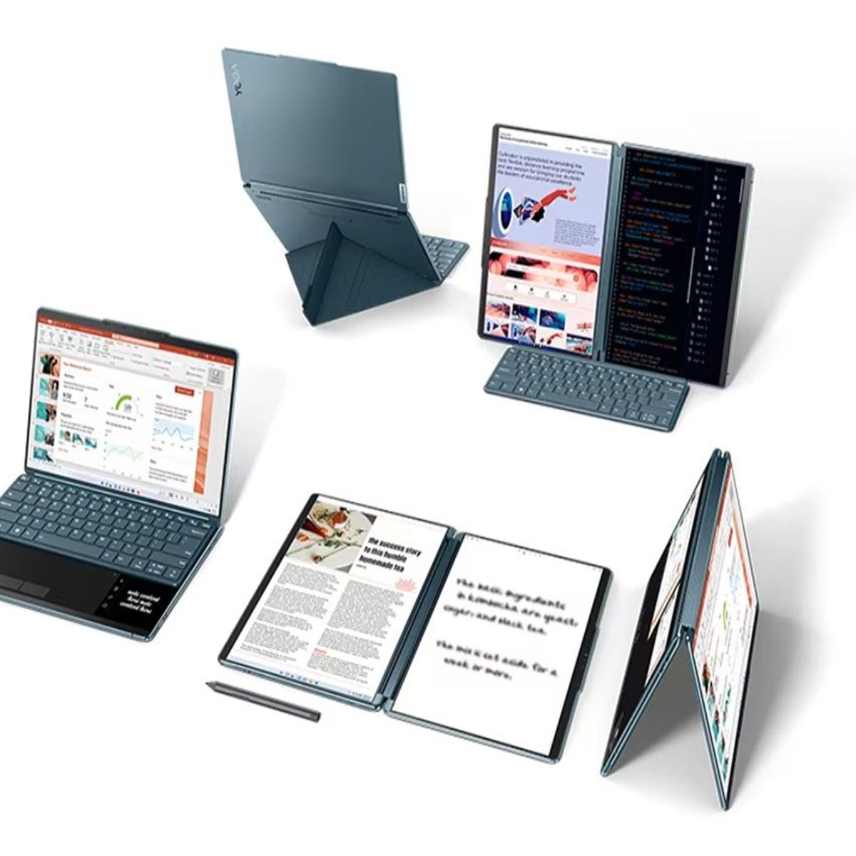 LENOVO - Lenovo Yoga Book 9 13.3" x 2 touch (doble pantalla) 2.8K OLED Intel Core i7-1355U 16GB 1TB SSD