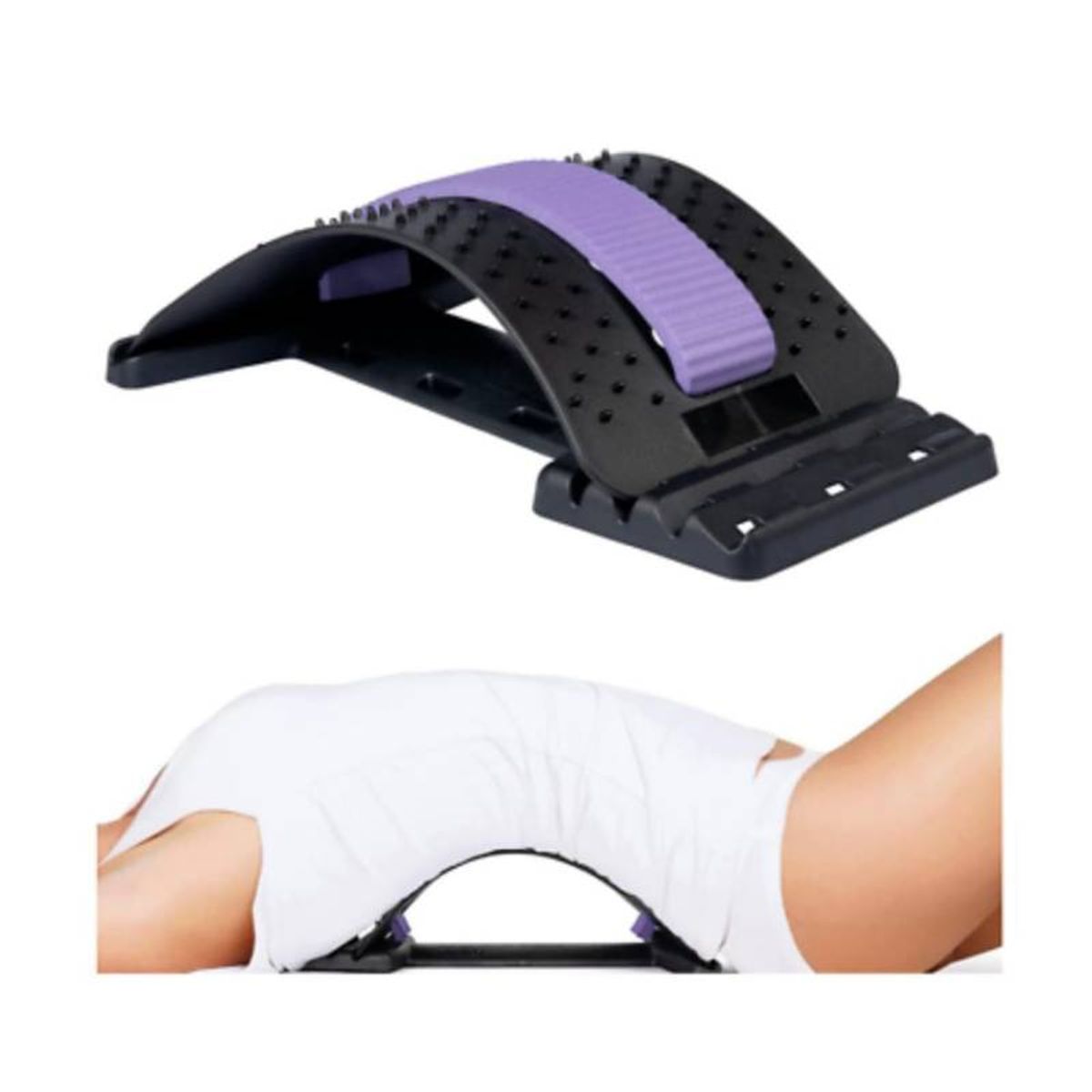 GENERICO - Soporte Lumbar Ergonómico Masajeador Corrector De Espalda