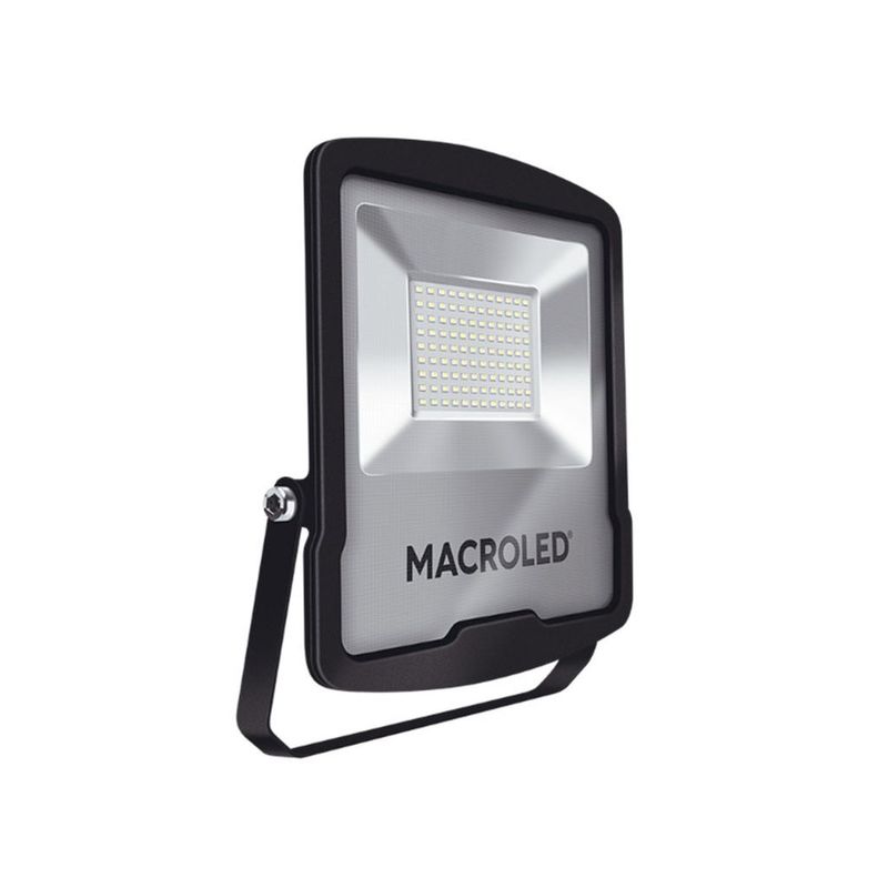 GENERICO - Reflector Led Negro 150W Luz Fría 6500K - MACROLED