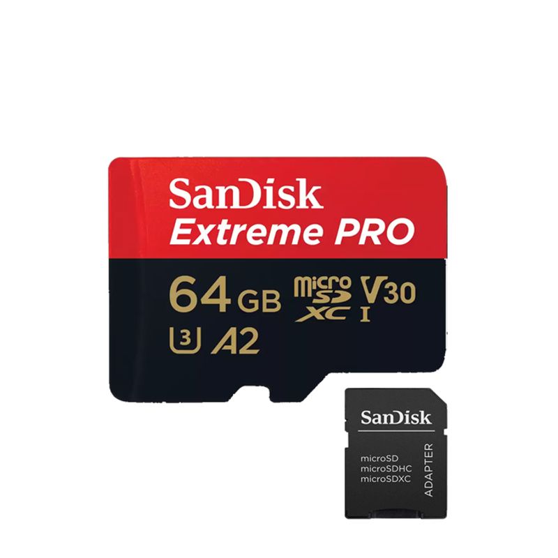 SANDISK - Memoria Micro SD Sandisk 64GB - R200mb - W90mb - Ex Pro