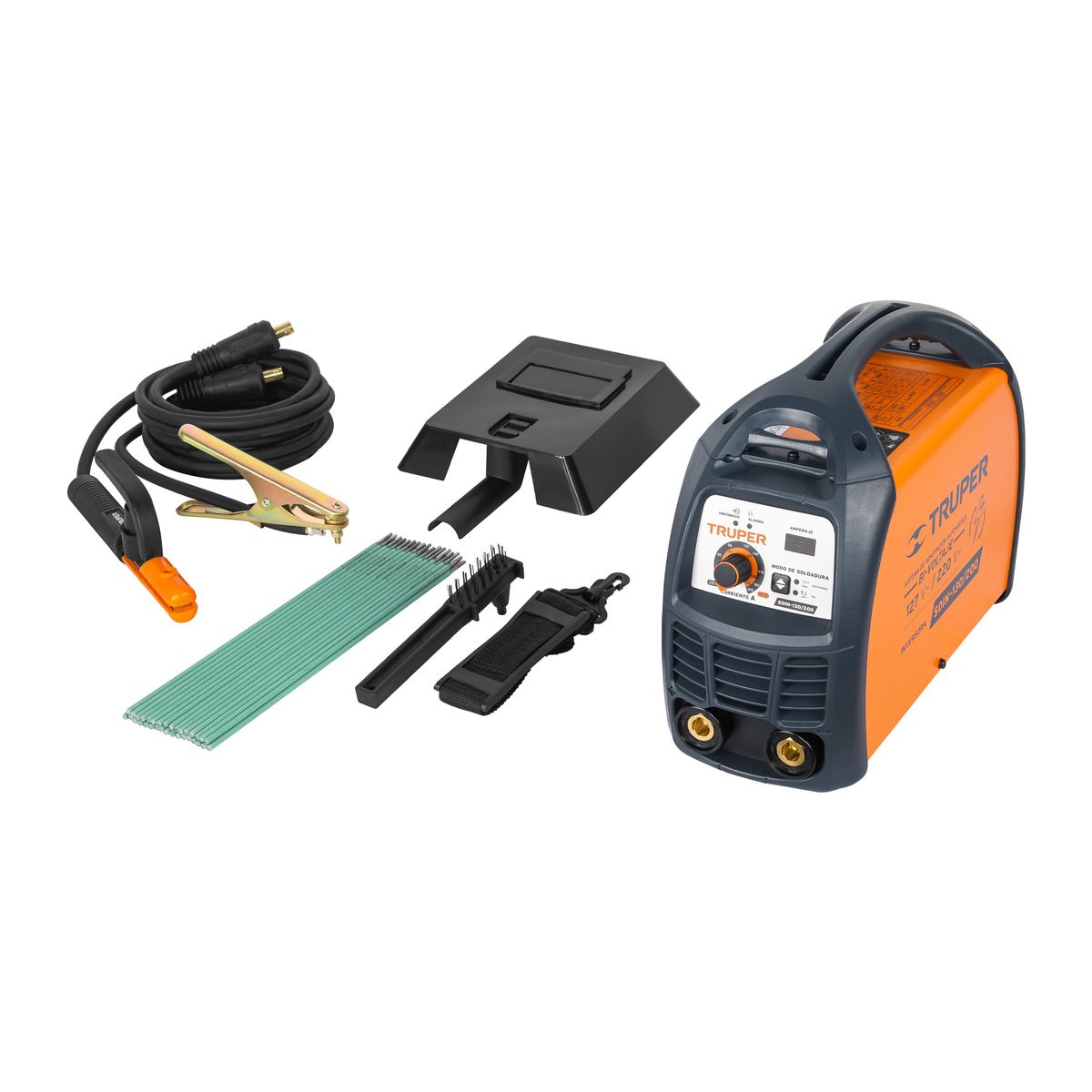 TRUPER - Soldadora inversora bi-voltaje 200 A, 127 V / 220 V COD 16053 Truper