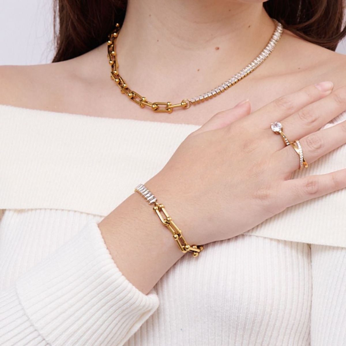 GENERICO - Pulsera Tiffany Tenis Waterproof