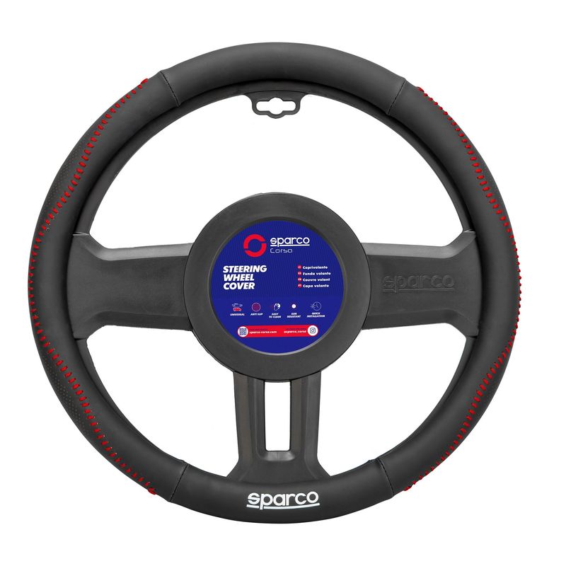 SPARCO - Forro De Timon Funda Cubre Volante Rojo Sparco SPS134RD