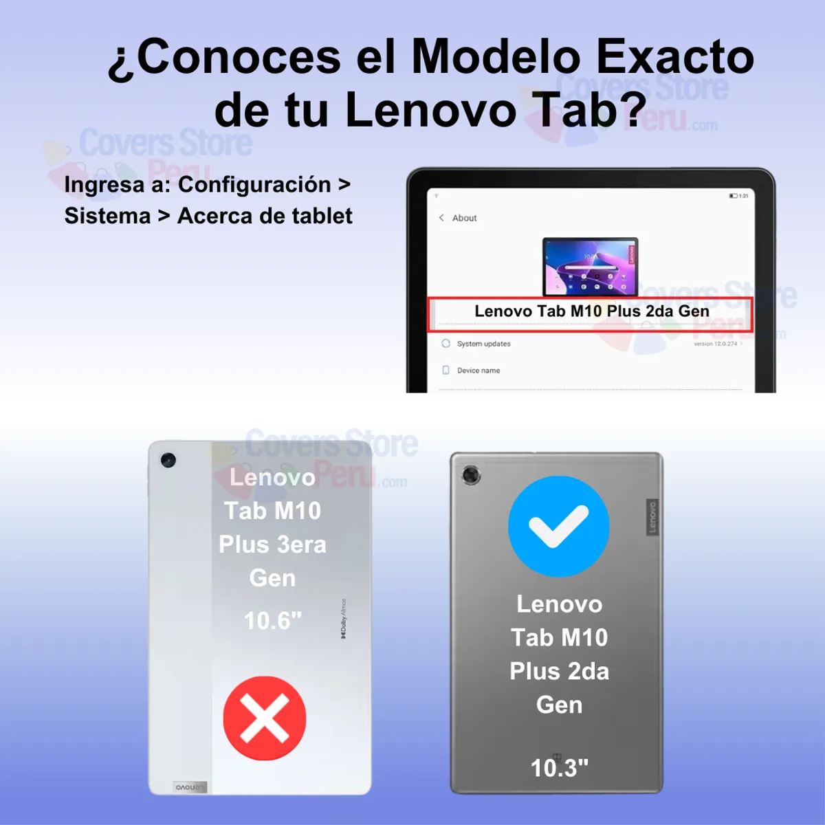 GENERICO - Funda para Lenovo M10 Plus 10.3" con Portalápiz Azul Antishock