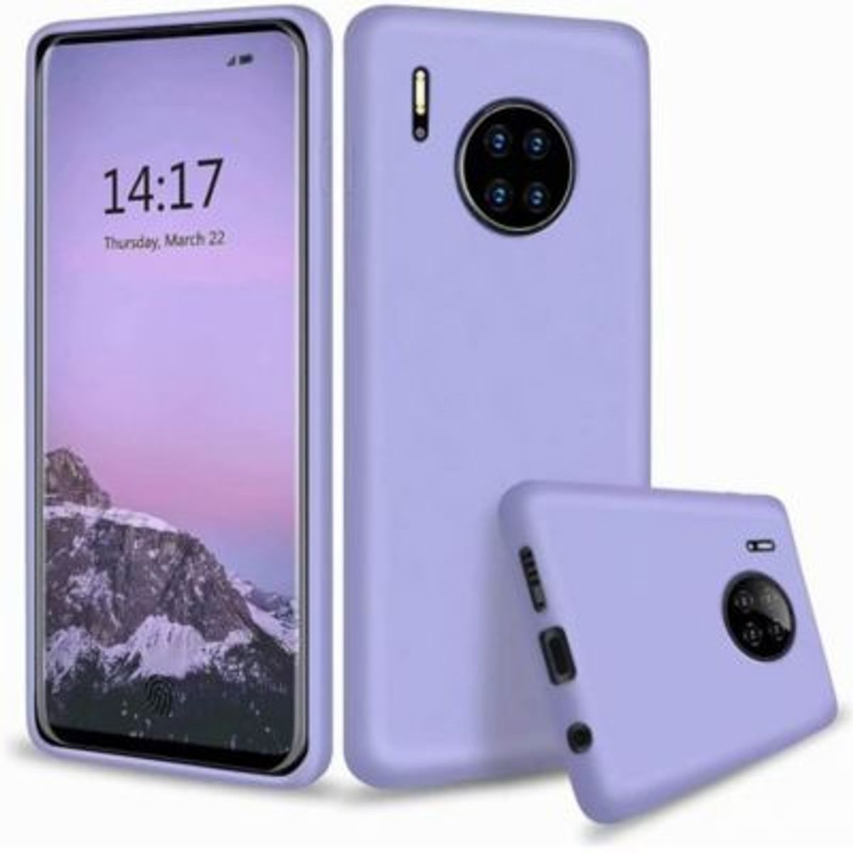 GENERICO - Funda for Huawei Y9s Soft Feeling Antishock Lila Resistente Antigolpe