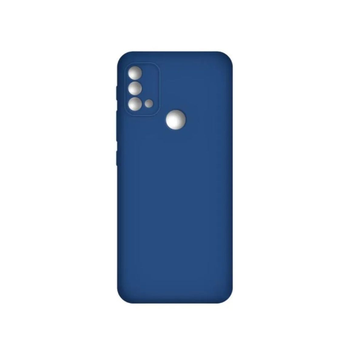 GENERICO - Funda Case para Motorola E30 Soft Feeling Antishock Azul Antigolpe