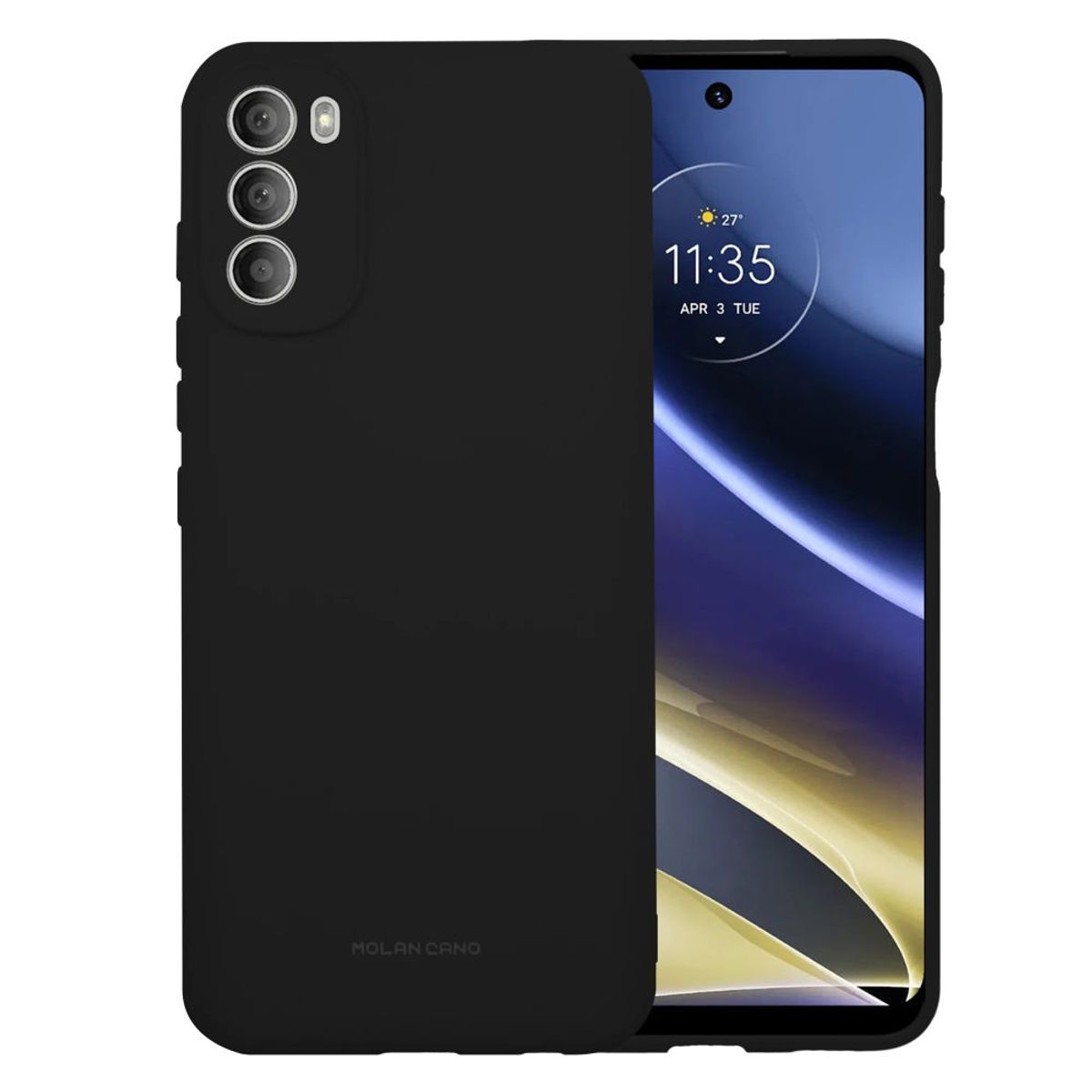 GENERICO - Funda para Motorola G9 Power Soft Feeling Antishock Negro Antigolpe