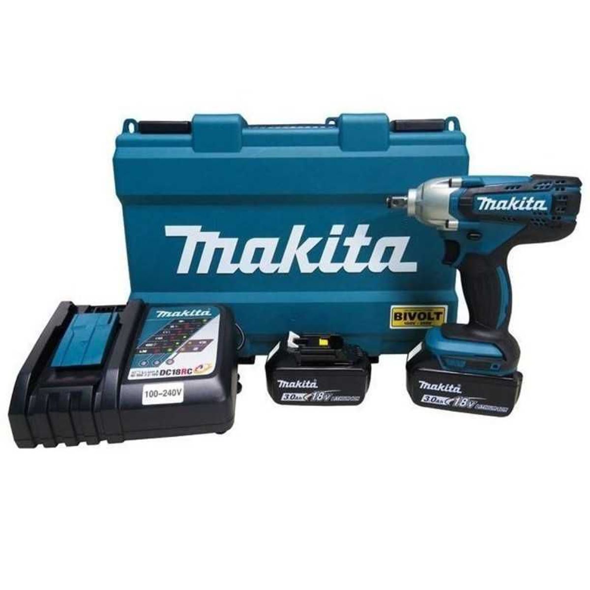 MAKITA - Llave de Impacto 1/2'' 18V LXT Inc 2 Bat y Carg Makita DTW190RFE